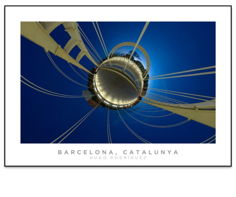 Puente Bac de Roda #4 Little planet, Barcelona • Panorama Planet