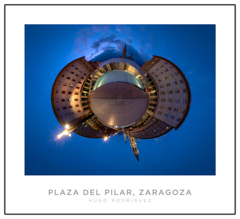 Plaza del Pilar #3 Little planet, Zaragoza • Panorama Planet